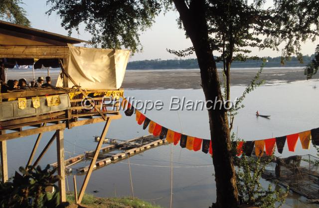 laos 36.JPG - Restaurant sur les bords du MékongVentiane, Laos